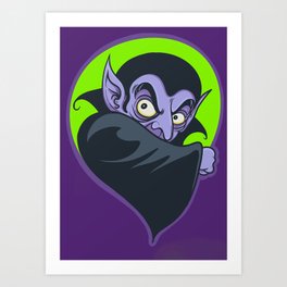 Dracula Halloween Poster Art Print