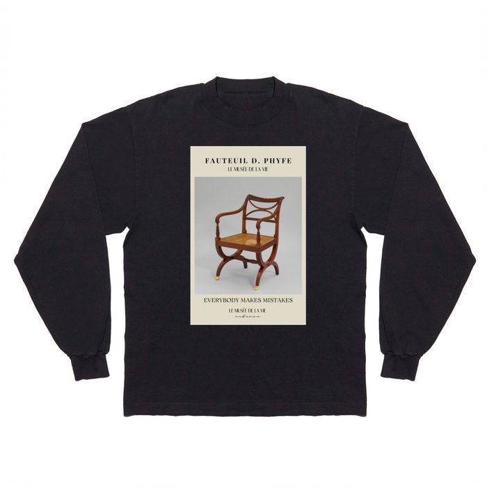 Vintage designer chair | Inspirational quote 20 Long Sleeve T Shirt