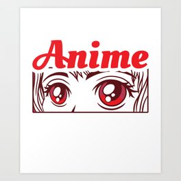 I Paused My Anime To Be Here Otaku Anime Merch Art Print