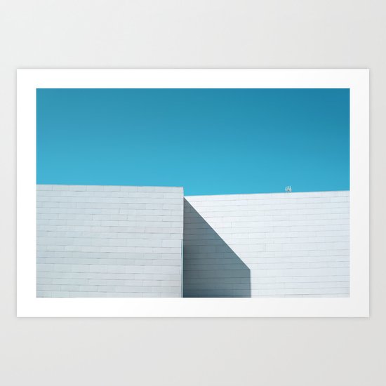 White building Art Print