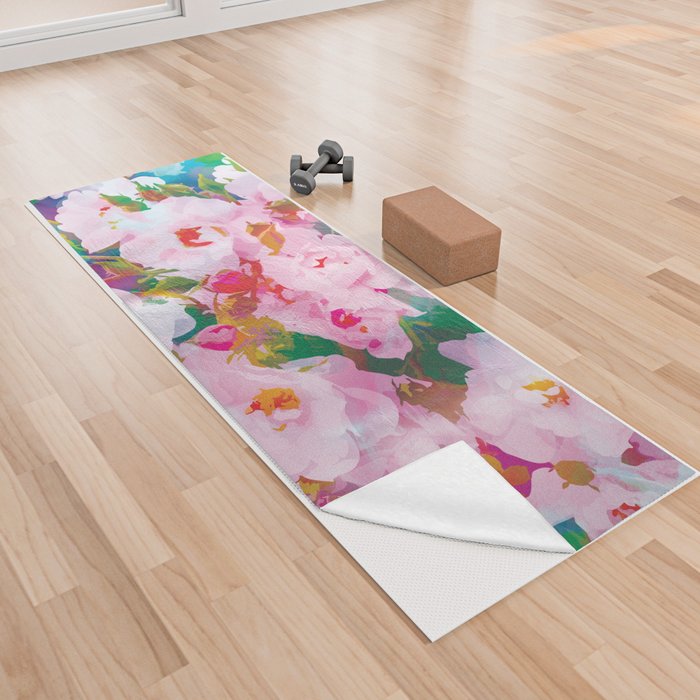 Bed of Roses Yoga Towel
