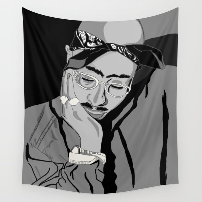 Thug in thought Wall Tapestry