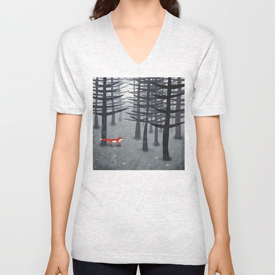 The Fox and the Forest Unisex V-Neck