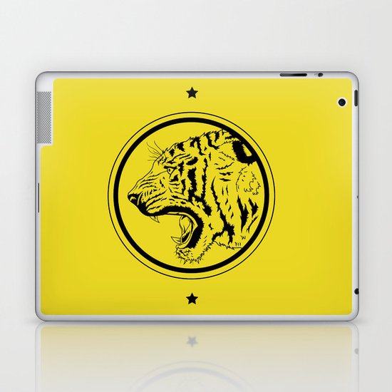 Tiger in a circle Laptop & iPad Skin