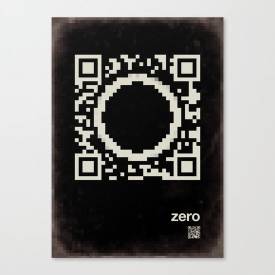 QR zero Canvas Print