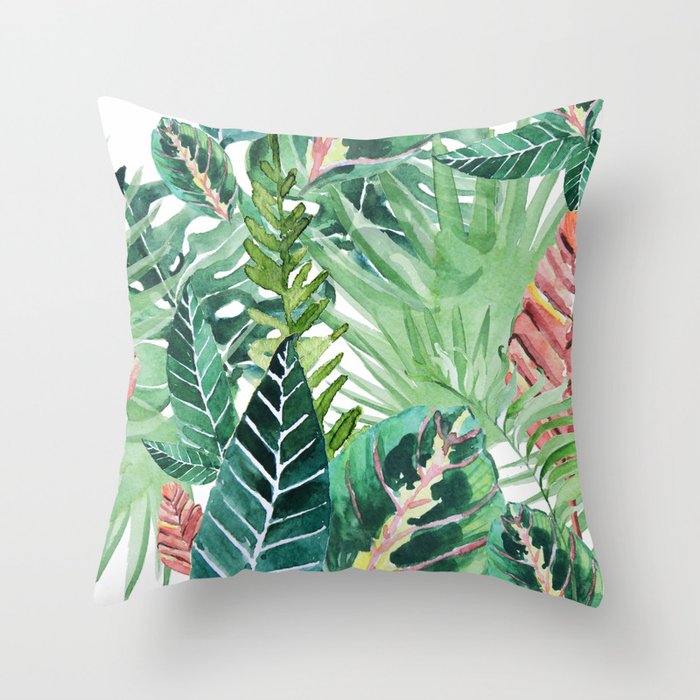 Havana jungle Throw Pillow by Gale Switzer | Society6