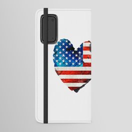 Stand With Ukraine - Peace Not War Art Android Wallet Case