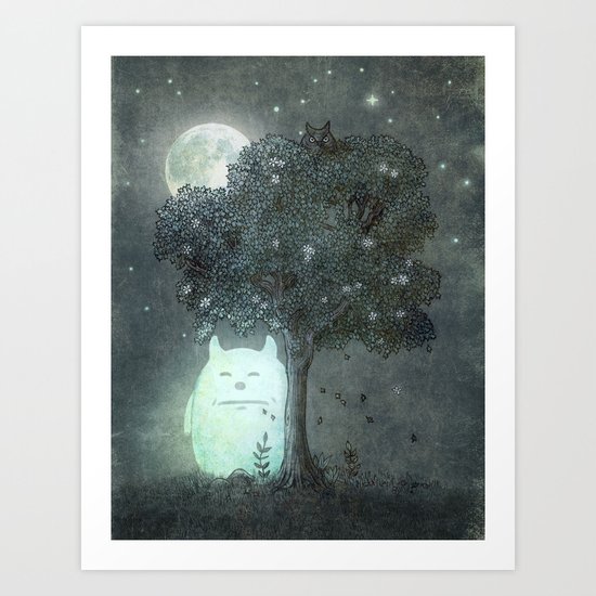 Full Moon Spirit Art Print
