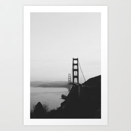 Golden Gate Fog Art Print
