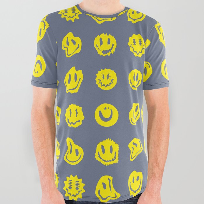 Crazy Smiles All Over Graphic Tee