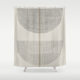 Geometric Composition III Shower Curtain