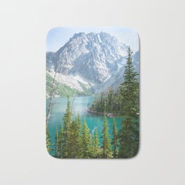 Lake Colchuck Bath Mat | Mountain, Color, Mountainlake, Photo, Hiking, Nature, Leavenworth, Summer, Forest, Pacificnorthwest 