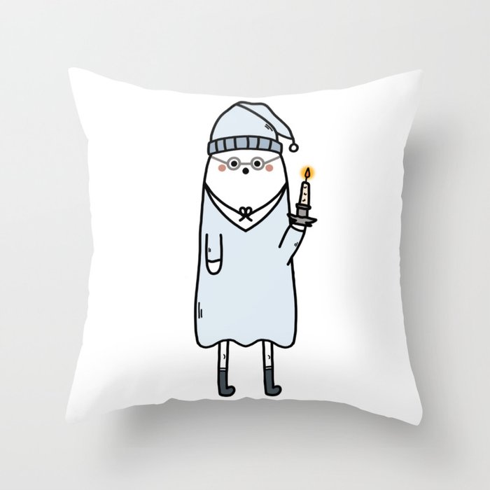 Scrooge Ghost Throw Pillow