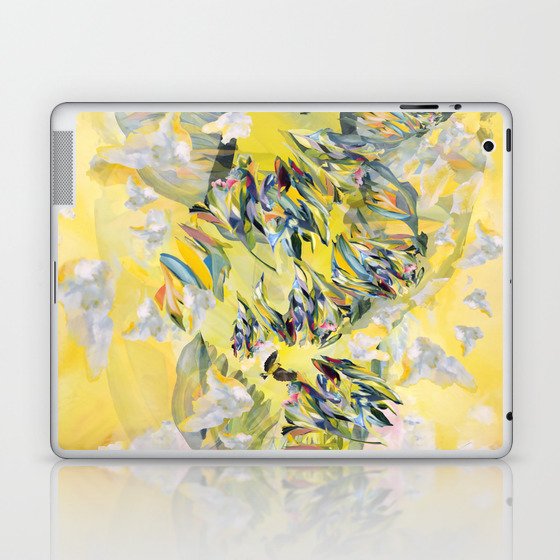 Yellow Flower Storm Laptop & iPad Skin