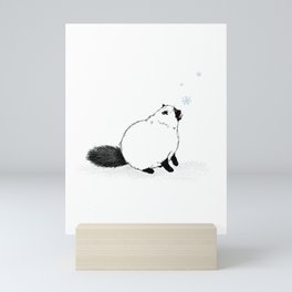First snow Mini Art Print