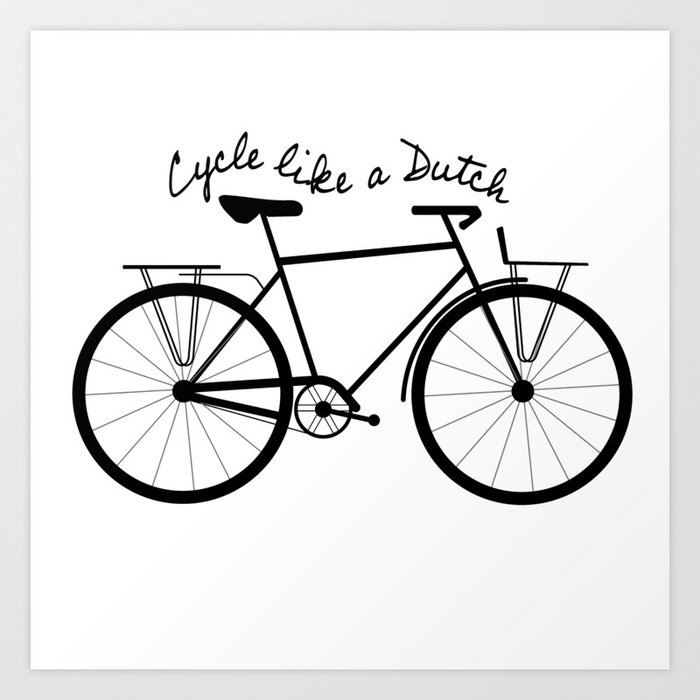 Dutch Bike Art Print by MAGGE STYLE Society6