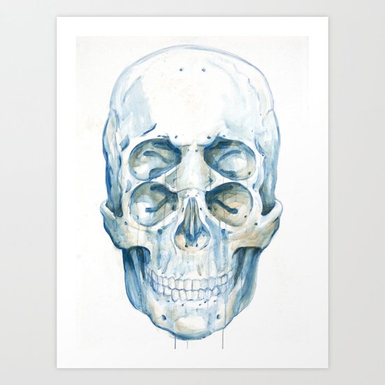 the 4i skull Art Print