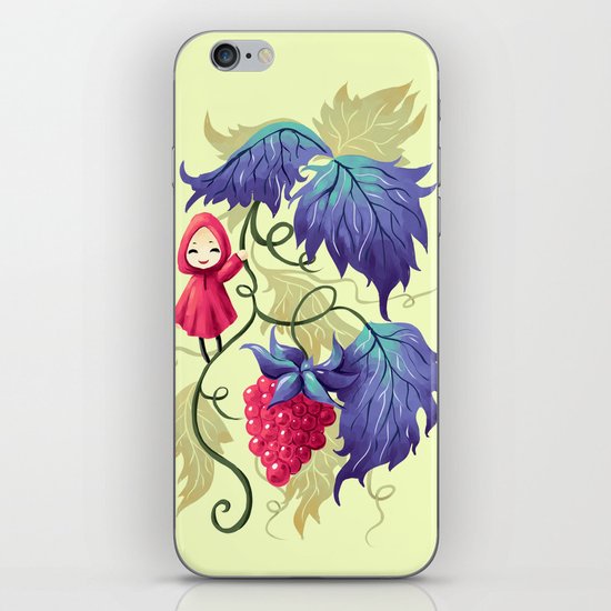 Raspberry iPhone & iPod Skin