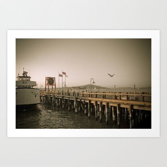 View of Alcatraz - The Rock Art Print