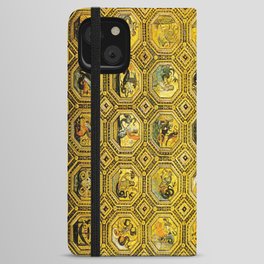 Semi Gods Ceiling by Pinturicchio. iPhone Wallet Case