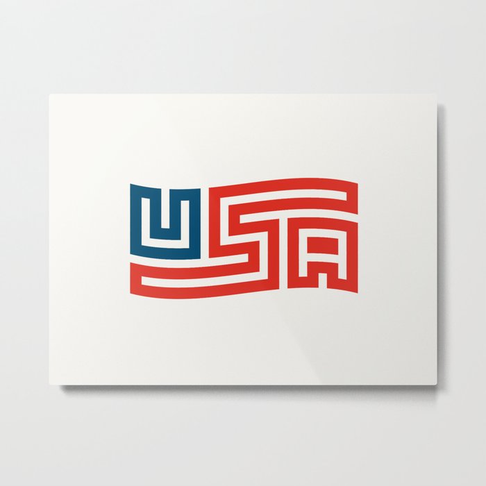 USA Flag Metal Print