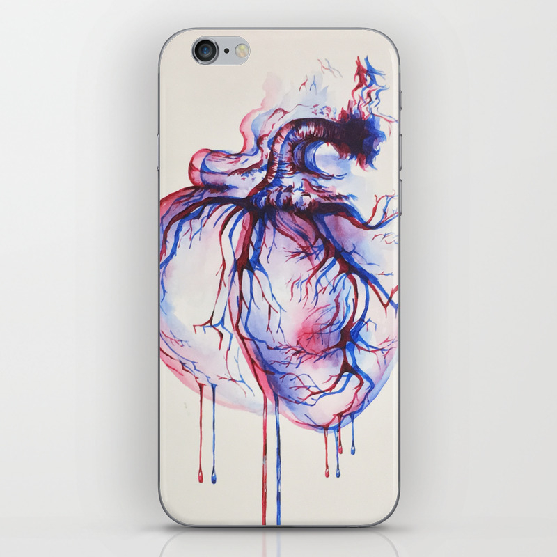 3d Heart Iphone Skin By Amandakwieraga Society6