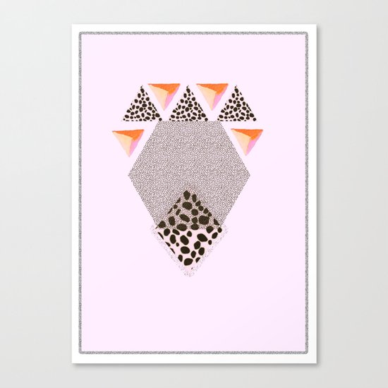 LEOPARD DIAMOND Canvas Print