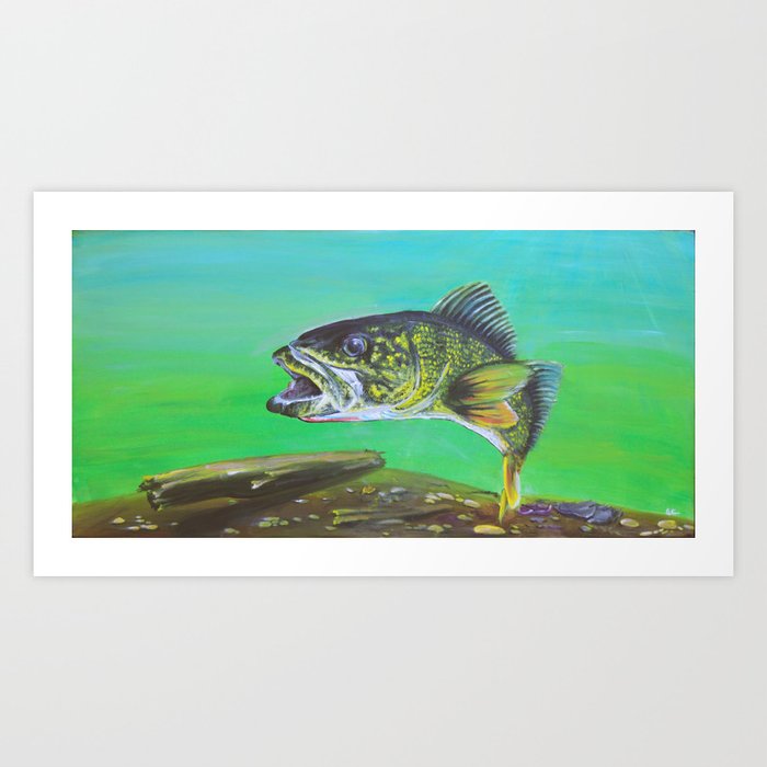 That's what all the pickerel say Art Print by Whitney Locken