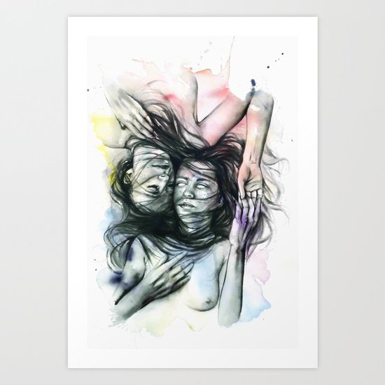 Loneliness my only friend Art Print