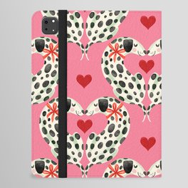 Dalmatians in Love Dogs & Hearts Pattern iPad Folio Case