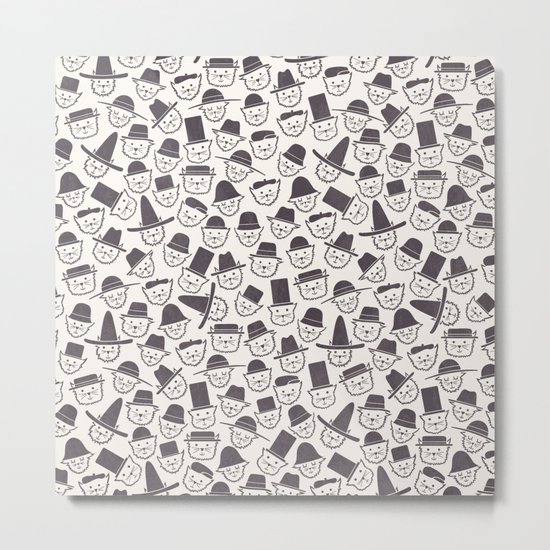 Cats With Hats Metal Print