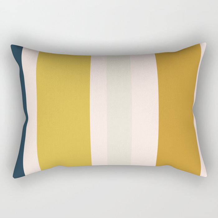 Blush Pink Navy Blue Mustard Yellow Big Stripes Pattern