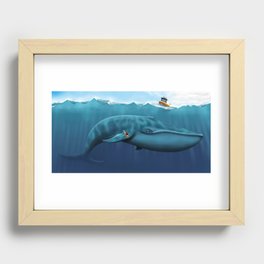MiMi and the Whale Recessed Framed Print