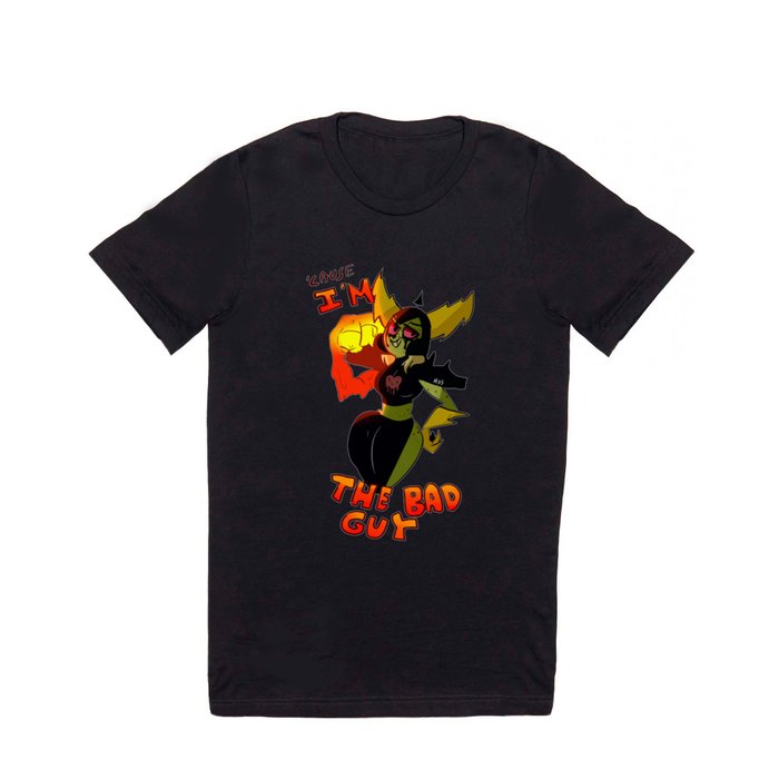 Graphic T-Shirt | The Bad Guy Wander Over Yonder Lord Dominator Woy by Miss - Black - Medium - Classic T-shirts - Full Front Graphic - Society6