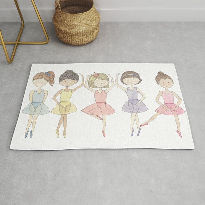 dancing ballerinas Rug