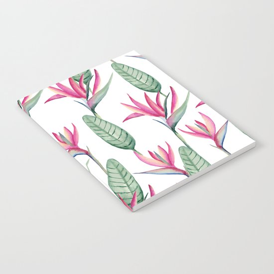 Pink strelitzia Notebook