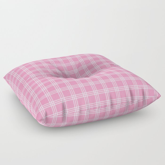 Pink plaid Floor Pillow