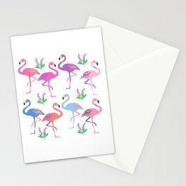 Beautiful flamingos  Stationery Card