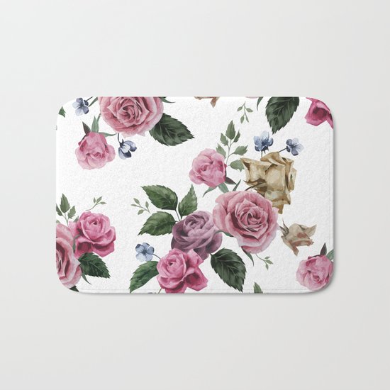 FLORAL PATTERN 11 Bath Mat