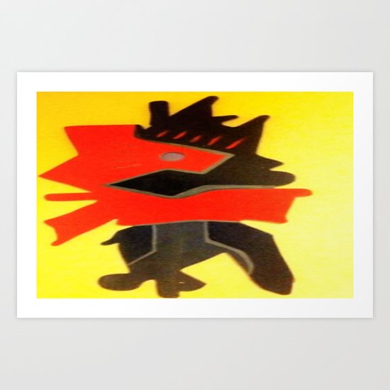 inner battle Art Print