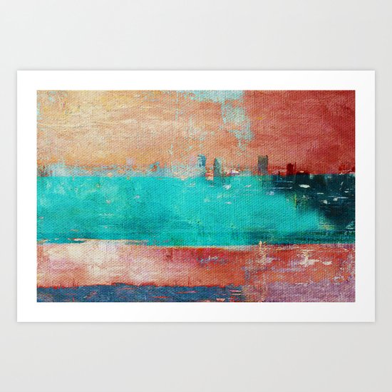 Autumn Town Art Print