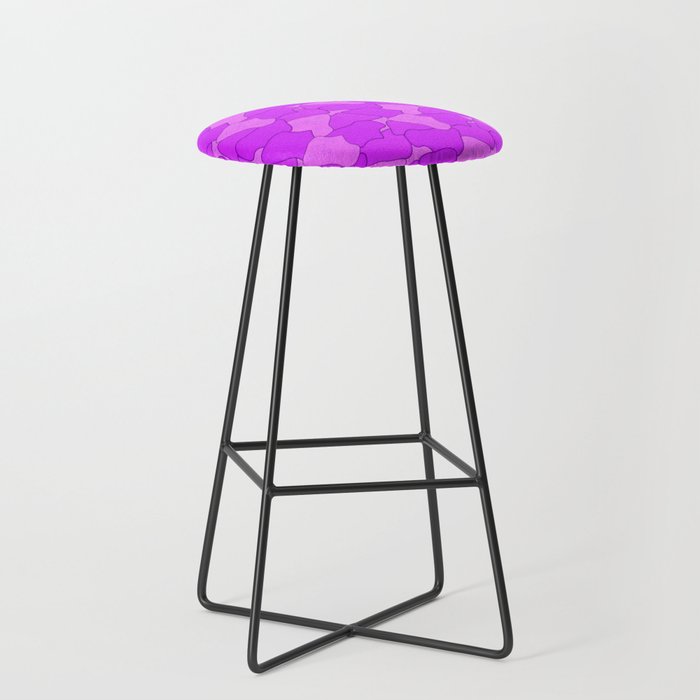 abstract pattern with stained glass style in pink colors Bar Stool