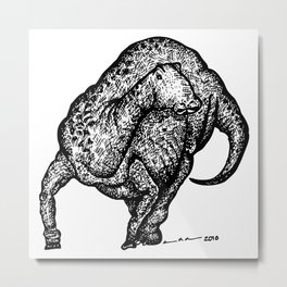 Edmontosaurus Metal Print | Animal, Illustration 