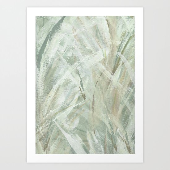 abstract brush-soothe the mood Art Print