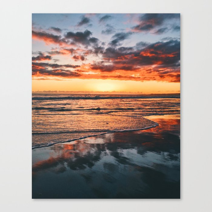 Sunset over Santa Cruz Canvas Print