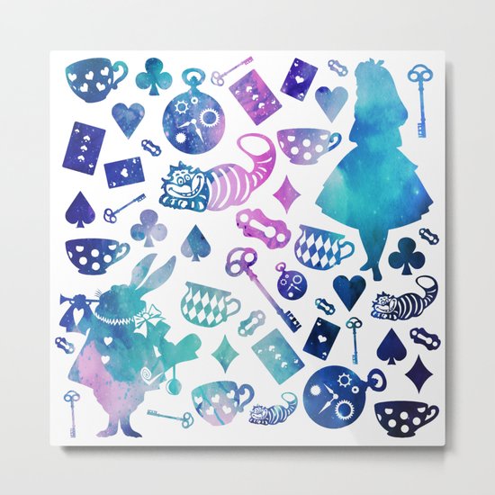 Alice in Wonderland - Galaxy W Metal Print