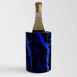 Cracked Space Lava - Cyan/Blue Wine Chiller