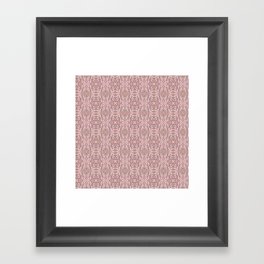 Tile Print- Monochrome Pink Framed Art Print