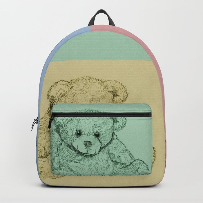Worhol Style Teddy Bears Backpack