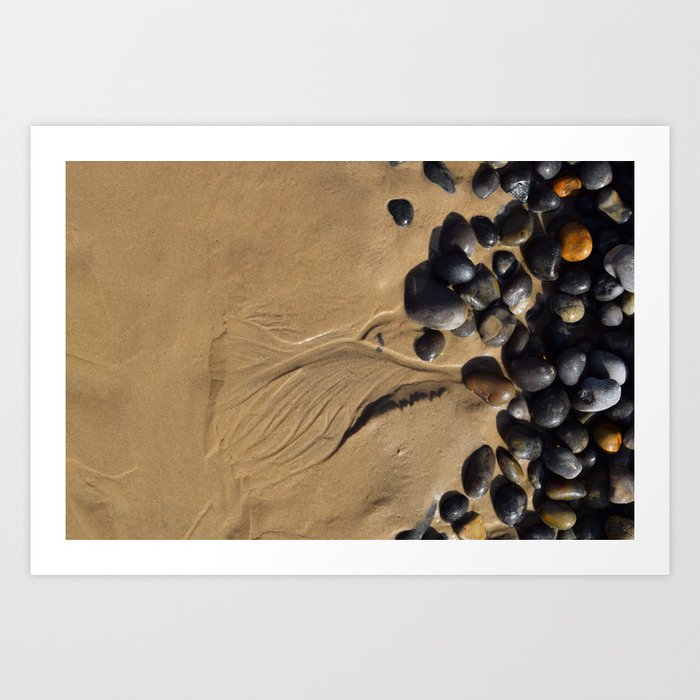 Beach Stones Art Print by pauldot Society6